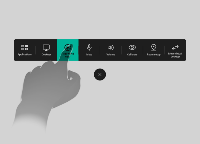 Using the Menu with your hands