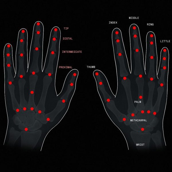 Hand tracking landmarks